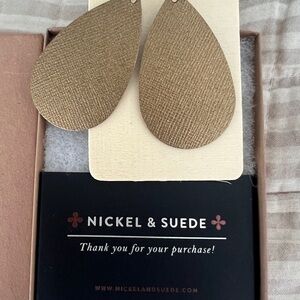 Nickel and Suede earrings